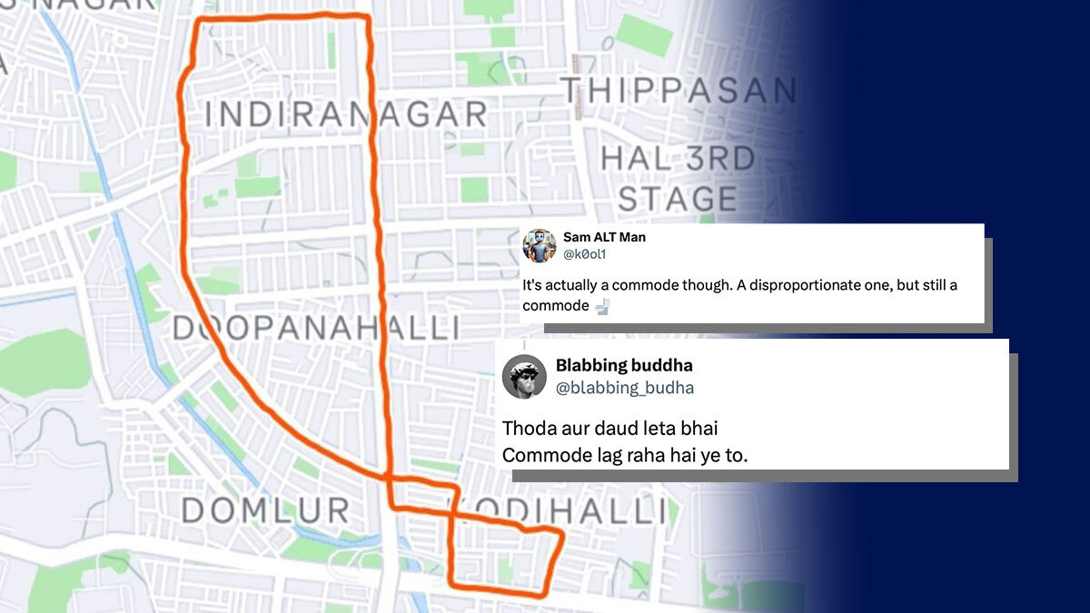 Bengaluru Techie Creates GPS Diya Art By Running 5 Kilometers; Internet Jibes ‘Thoda Aur Daud Leta Commode Lag Raha’